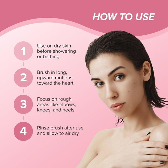 Skin Gym Dry Body Brush Exfoliating Bath Scrubber with Soft Bristles New - Picture 5 of 10